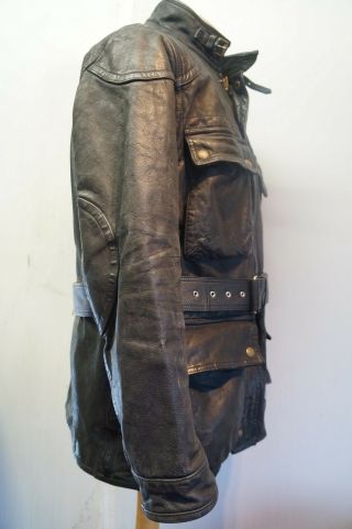 VINTAGE RALPH LAUREN LEATHER MOTORCYCLE JACKET SIZE M PANTHER STYLE 5