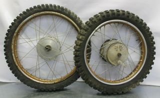 Vintage Sachs Dkw Front/rear Tire And Wheels