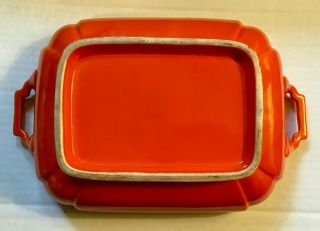 Vintage Riviera Red Covered Casserole Dish from Homer Laughlin 7