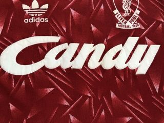 Vintage Very Rare Liverpool Football Shirt 1989 maglia calico Candy 5