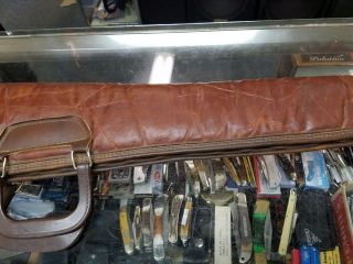 Vintage Jim Catfish Hunter Case Brown Leather For Rifle Shotgun 52 " Bucheimer