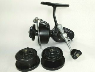 Rare Garcia Mitchell 308 1st Version Fronce Ultra Light Spinning Reel 2 X Spools
