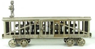 Ideal Antique Cast Iron Train Animated Stock Car