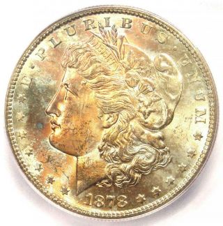 1878 - S Morgan Silver Dollar $1.  Certified Icg Ms66 - Rare In Ms66 - $650 Value