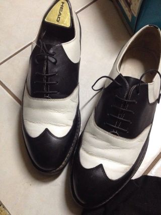VINTAGE HEAD Commendation Mens GOLF Shoes 9D Comfy Made In USA Neiman Marcus 5