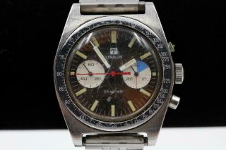 Vintage Tissot Seastar 17j Chronograph Mens Wristwatch - Runs But Needs Work -