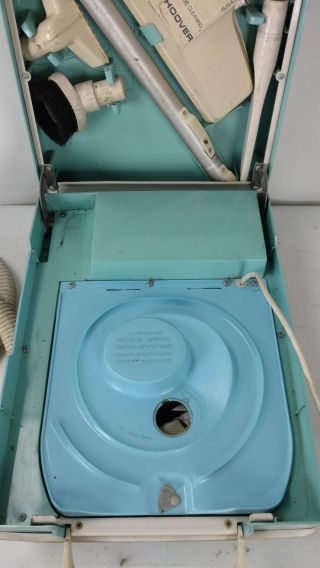 Vintage Hoover 2120 Portable Cleaning Center Vacuum W/ Accessories 6