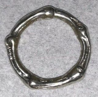 Vintage Rare Tiffany & Co Bamboo Sterling Silver Ring Size 6.  5