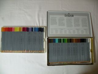 Vintage Derwent Professional Artist Watercolour Pencils 72 Hard To Find
