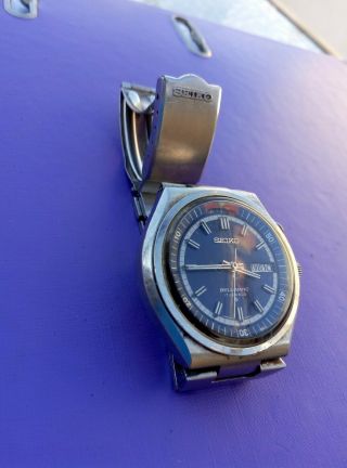 Seiko Bell Matic Day Date 4006 - 6040 Blue Dial Vintage Men ' s Automatic Watch 3