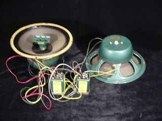 Two 12 Inch Vintage Altec Lansing 601a Duplex Speaker Driver & N3000a Crossover