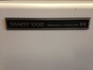 VINTAGE 1984 Tandy 1000 SX Personal Computer & Keyboard POWERS UP of 6 8