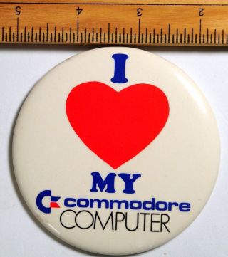 I Love My Commodore Computer Vintage 1980 