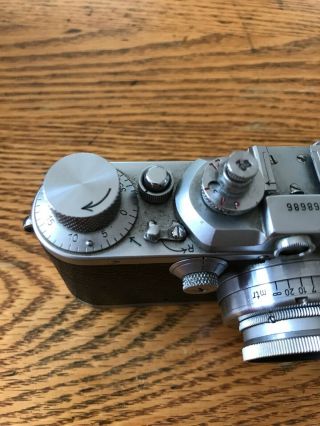 Vintage Leica Camera (3a) D.  R.  P.  Ernst Leitz Wetzlar With Lens And Leather Case 7