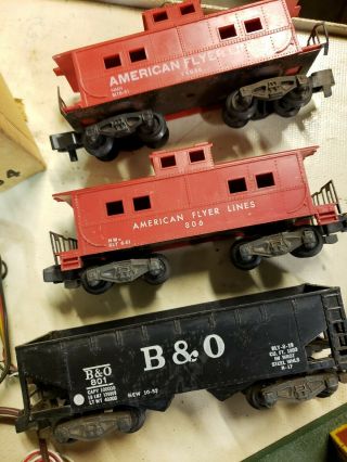 Vintage American Flyer 1950 ' s S Locomotive Train Railroad Yard Set for Layout 5