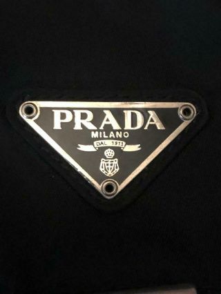 Authentic Vintage Prada Black Nylon / Leather Crossbody / Shoulder Bag / Purse 3