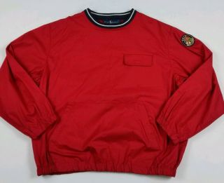 Vintage Polo Ralph Lauren Cookie Patch Windbreaker Pullover Rare Stadium 90s Usa