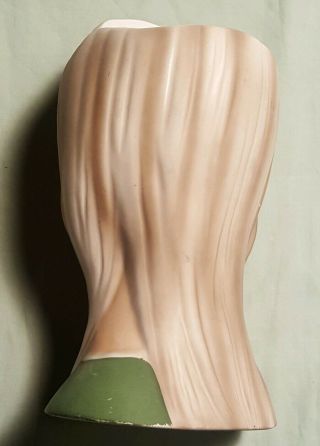 Vtg Japan Ceramic Teen Lady Head Vase 7 