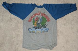 Vintage Rolling Stones 1981 Tour T - Shirt Philadelphia Journey George Thorogood