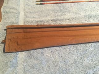 Vintage Orvis Manchester Impregnated Bamboo Fly Rod 3 piece 9 ft.  circa.  1948 11