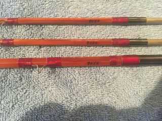 Vintage Orvis Manchester Impregnated Bamboo Fly Rod 3 piece 9 ft.  circa.  1948 8