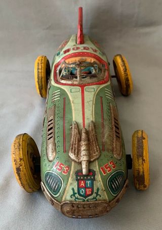 Vintage 1950’s Atom Race Car Friction Toy 2