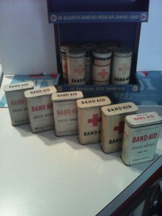 Vintage Johnson&Johnson Band Aid Brand Revolving Display Stand Drug Store. 11