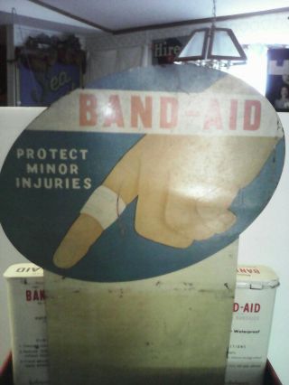 Vintage Johnson&Johnson Band Aid Brand Revolving Display Stand Drug Store. 4