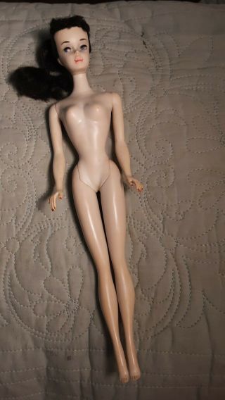 Vintage Barbie Brunette 3 Brown Eyeliner,  Faded Body,