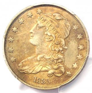 1835 Capped Bust Quarter 25c - Pcgs Au Details - Rare Early Date Coin In Au