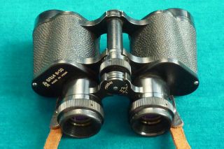 Vintage Ussr Russian Gnu4 8x30 Binoculars & Leather Case
