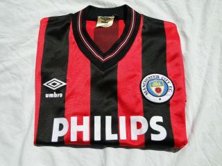 Classic Vintage Manchester City Shirt (1983 - 85) (mens Medium M)