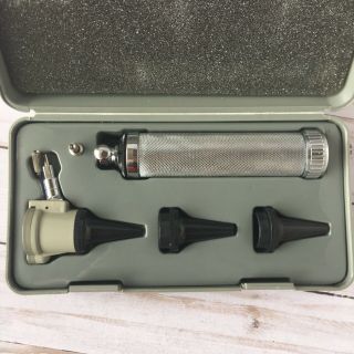 Vintage Gowllands Otoscope with Case Medical Collectibles Made in U.  K. 2