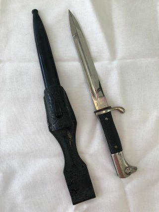 Vintage German Bayonet And Scabbard Solingen