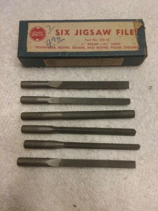 Rare And Unusual - - - Vintage 6 Piece Set Of Shopsmith 2 - 1/4 " Jigsaw Files