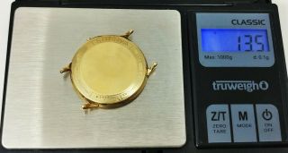Vtg Mens Bulova 14k Solid Gold Case Wrist Watch 13.  5 Grams Scrap Wear