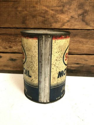 Vintage SOHIO Motor Oil Can One Quart Antique FULL Never Opened Collectible 4