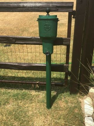 Vintage Golf Course Deluxe Par Aide Single Golf Ball Washer W Mounting Pole