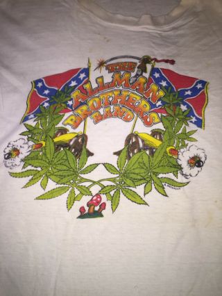 Vintage The Real Thing Allman Brothers T - Shirt 1973