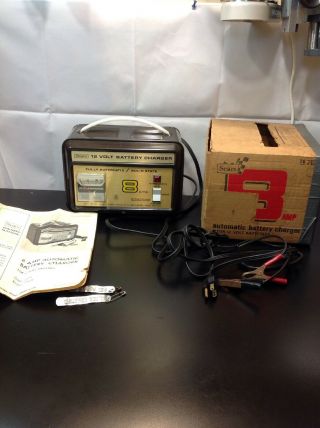 Vintage Sears Solid State Battery Charger 8 Amp 12v Dc Power Source Usa Made