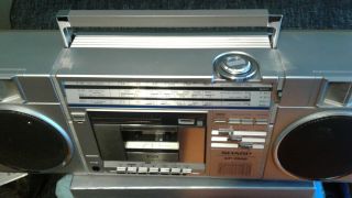 Sharp Gf - 7500 Vintage Boombox,  Stereo Cassette Radio,  Japan
