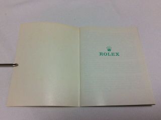 Rolex Your Rolex Vintage 1972 Booklet In English RARE, 3