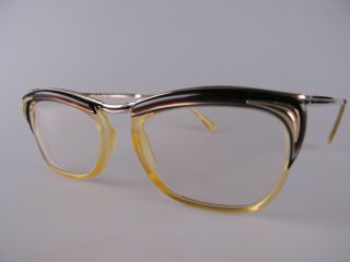 Vintage 50s Doublé Or Laminé Gold Filled Eyeglasses Made In France