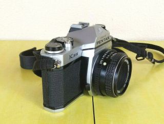 Pristine ASAHI Pentax K1000 35mm SLR VTG Camera with SMC Pentax - M 1:2 50mm Lens 3