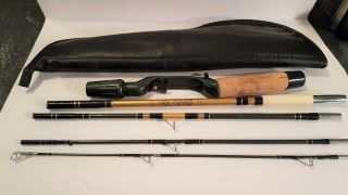 Vintage Sears Roebuck Spin Cast Fishing Rod W/case Japan 5 Piece Packable Rare