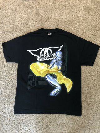Vintage Aerosmith Just Push Play World Tour Shirt 2001 Mens Large