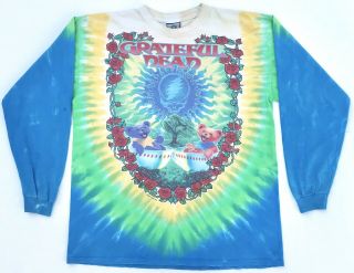 Vintage 1997 Liquid Blue Mens Xxl Grateful Dead Scarlet Fire - Long Sleeve Shirt