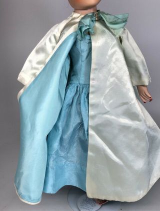 Vintage 50 ' s Madame Alexander Cissy Aqua Doll Dress Tagged,  Coat,  Shoes 2