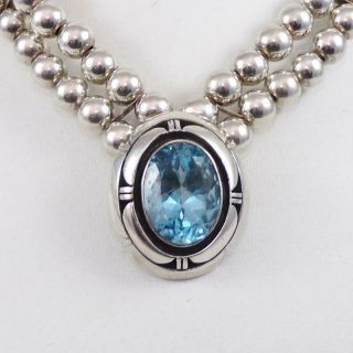 Carol Felley Vintage Sterling Silver Southwestern Pendant Necklace 16 " Lfb3
