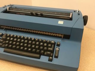 Vintage IBM Selectric II Correcting Typewriter BLUE w/ Ribbon 3